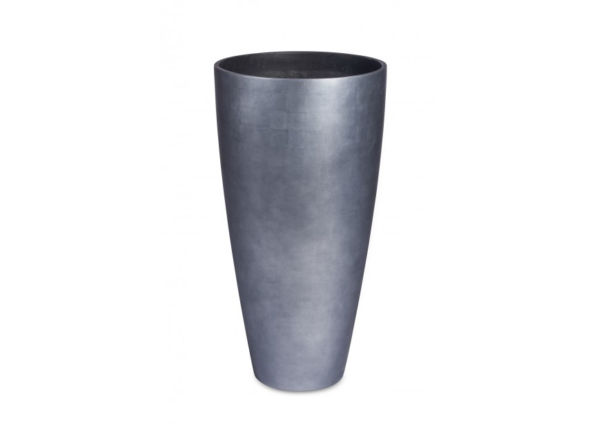 VITA VASE Ø39 H75 SILVER MAT