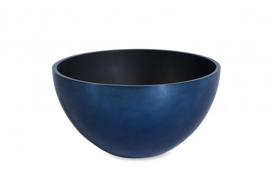 VITA BOWL Ø43 H22 SILVER LEAF DARKBLUE